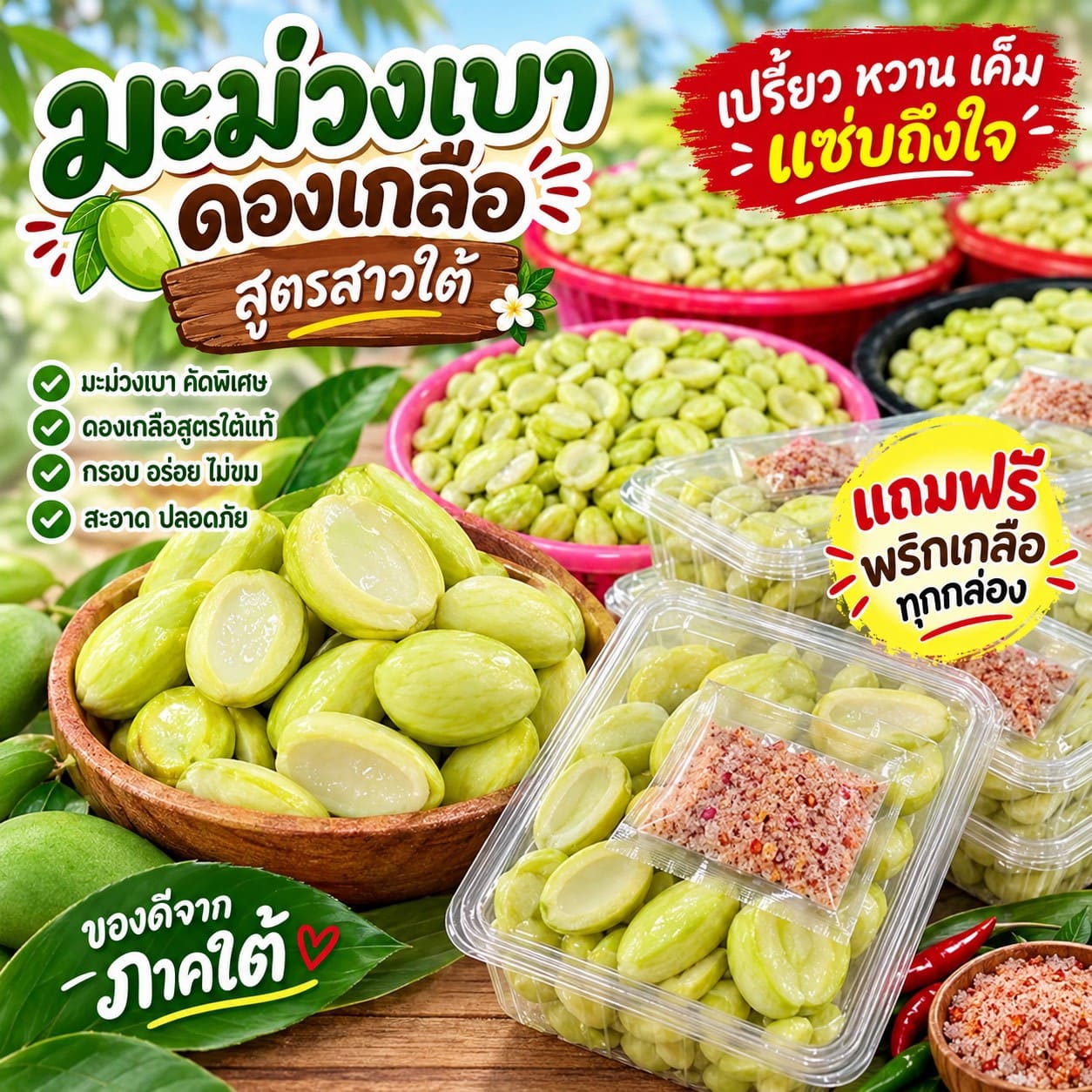 มะม่วงเบาดอง 300 กรัม
